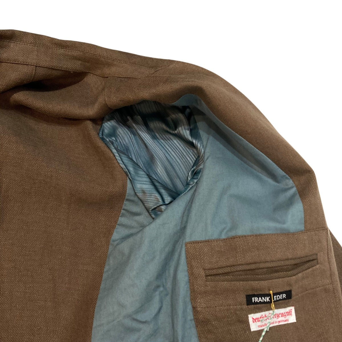 frank leder リネン テーラードジャケット　ブラウン 30%OFF] FRANK LEDER(フランクリーダー)/FABRIC WASHED LINEN 2B