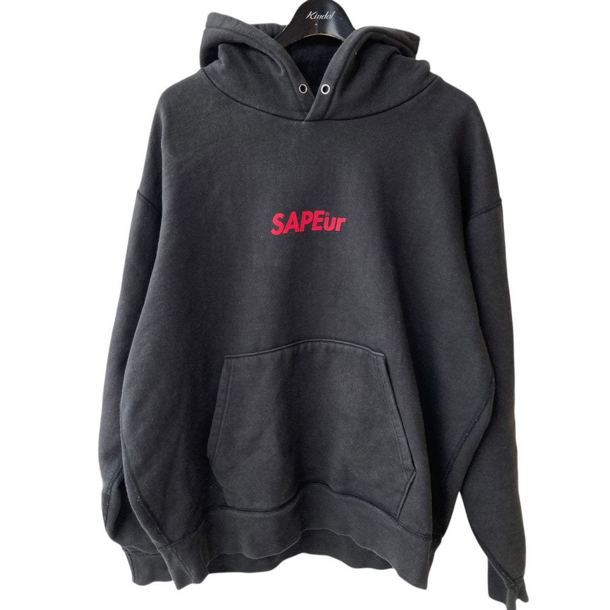 SAPEur(サプール) ヤッターマンスウェットフーディー ブラック サイズ