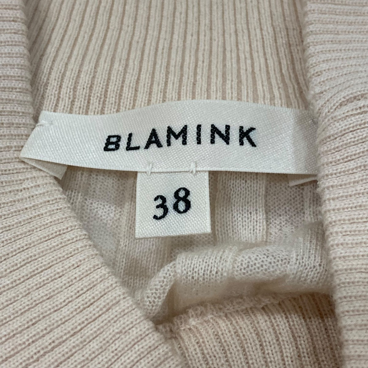 BLAMINK(ブラミンク) P FF37G RIB HNリブシアーニットセーター