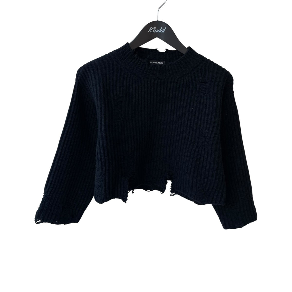 24AWCropped Jumperクロップドダメージニット2402-W-KN34-KN048-099