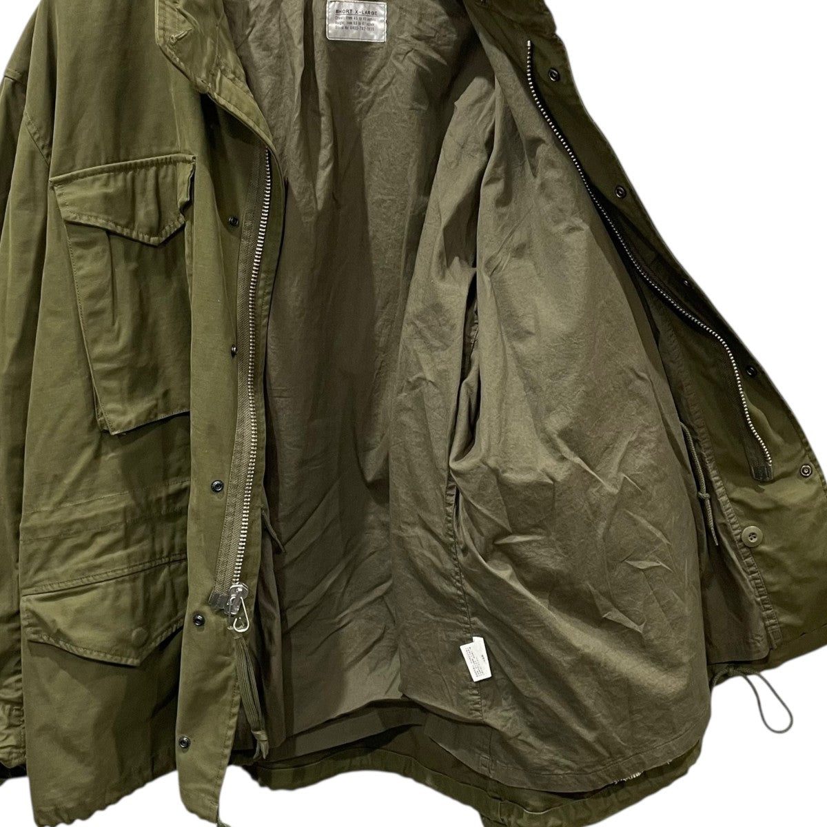 WAIPER / ミリタリージャケット/M/コットン/BLK/23WP122 WAIPER(ワイパー) ジップアップミリタリージャケット 米軍 M-65