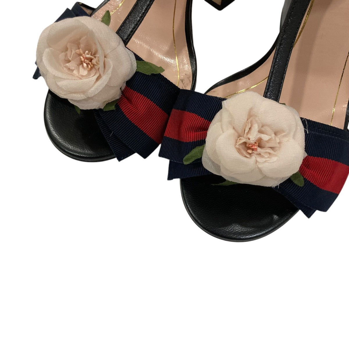 グッチGUCCI エナメルGGロゴサンダル 黒36（23位） | DCブランド