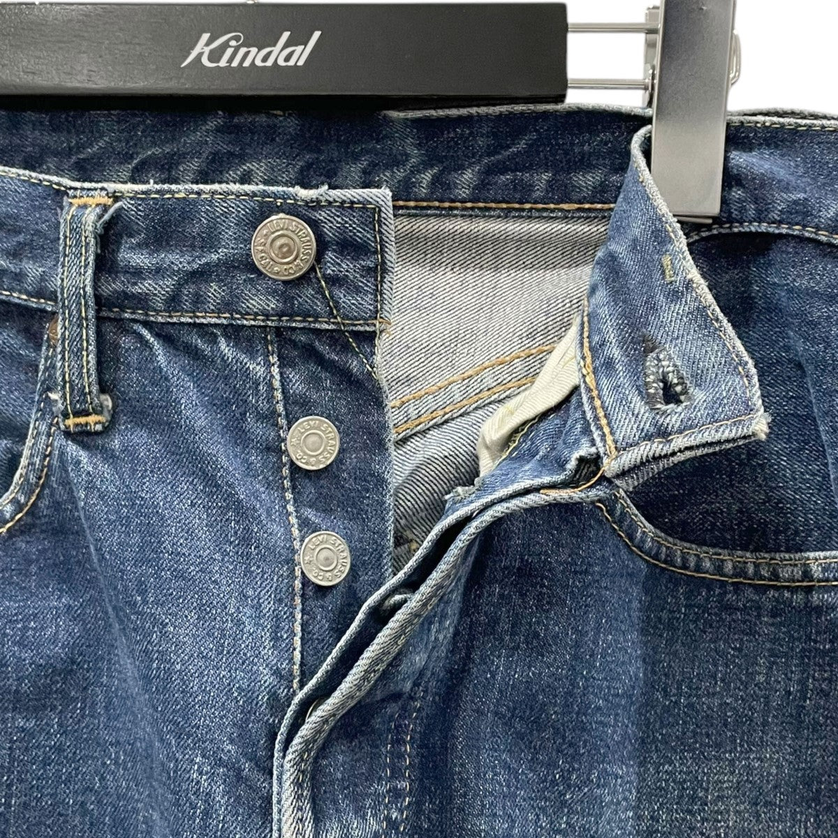 LEVI’S デニムパンツ 501 Sタイプ ボタン裏6 古着・中古-3枚目のアイテム画像
