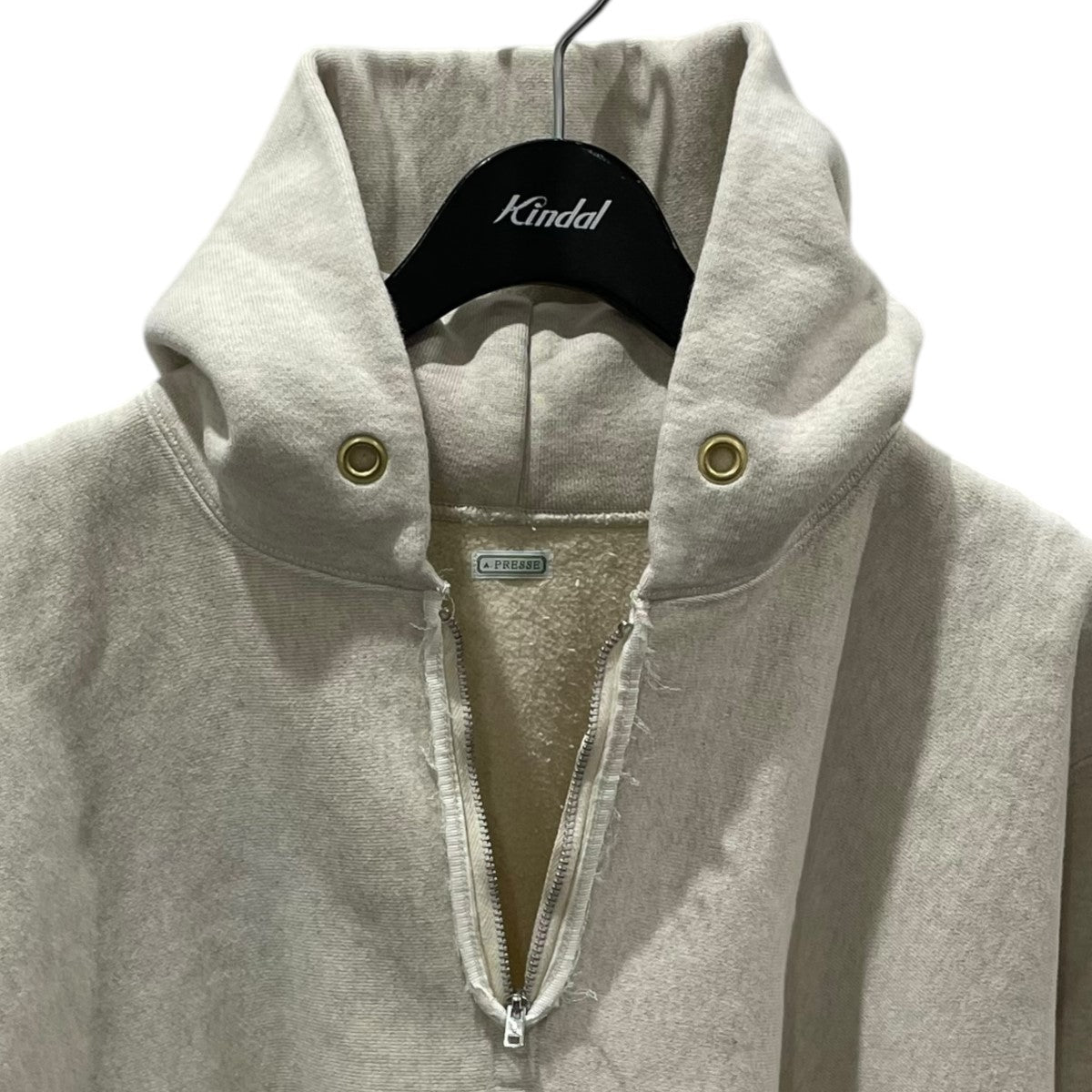 A．PRESSE(アプレッセ) 25SS 裏起毛ハーフジッププルオーバー