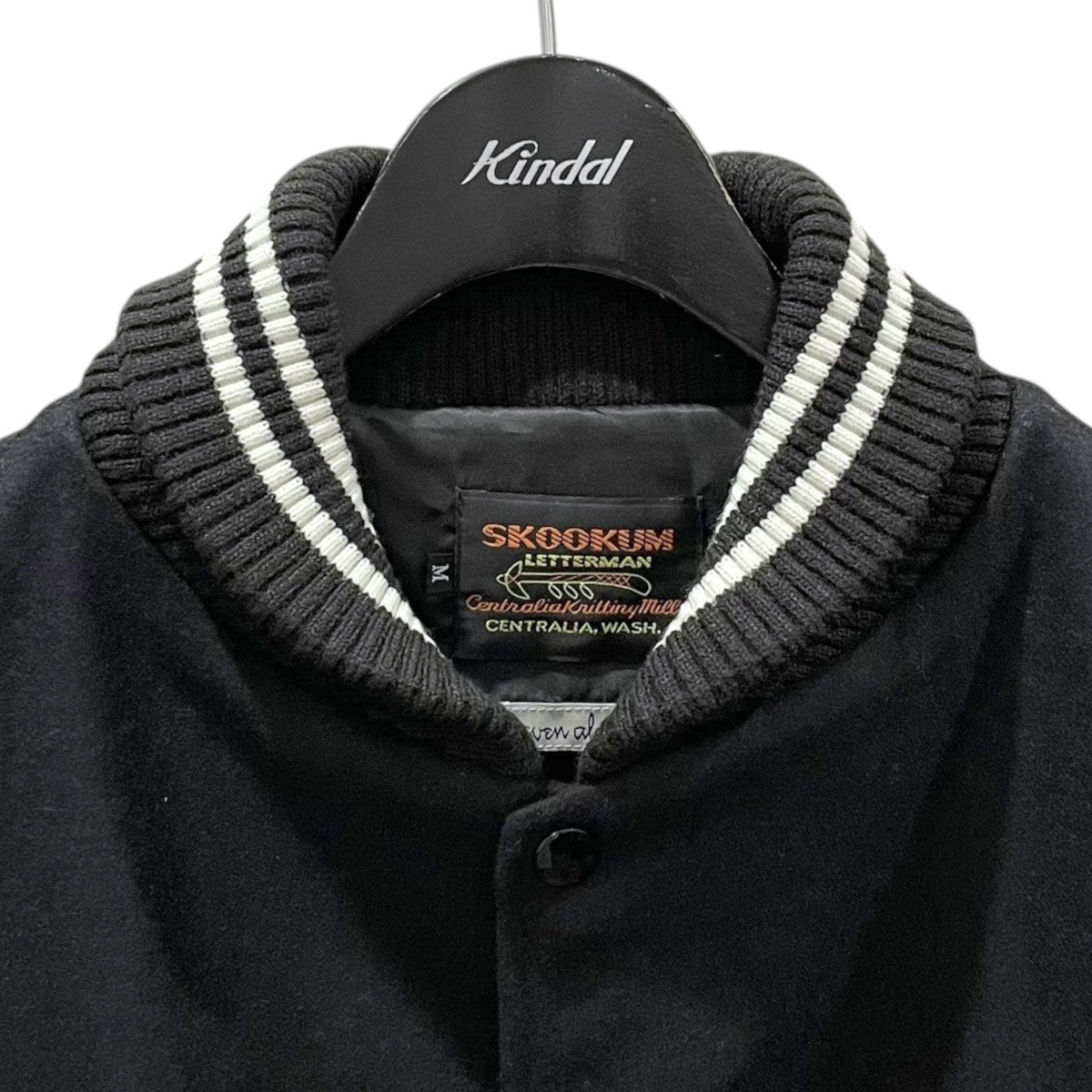 はま栗あんこ　エイプ　筆記体ロゴウールスタジャン おいるわあくす 20th STADIUM JUMPER – OILWORKS STORE