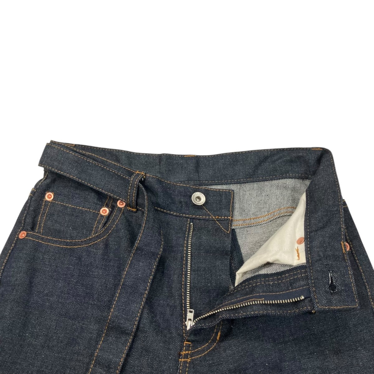 24SS Sacai ベルト付ブーツカットデニムパンツ インディゴ 0(XS) 24SS Sacai ベルト付ブーツカットデニムパンツ インディゴ 0(XS