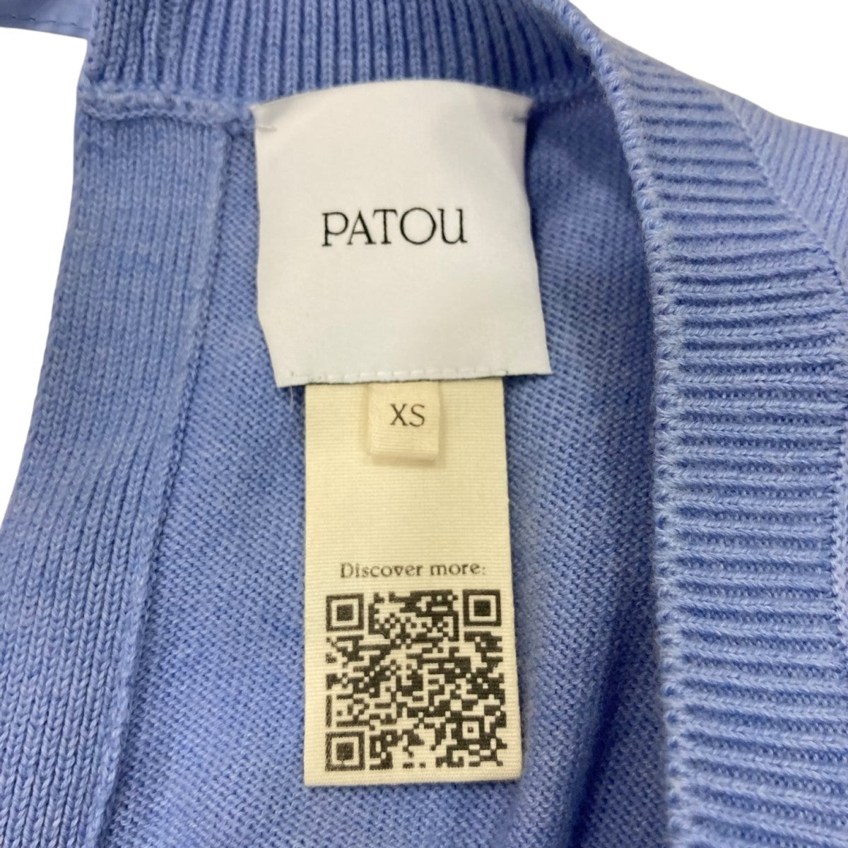 パトゥ Patou 切替チュニックブラウス 22sa2-kn072 ブルー サイズ：XS Patou(パトゥ) 切替チュニックブラウス22sa2-kn072 22sa2-kn072