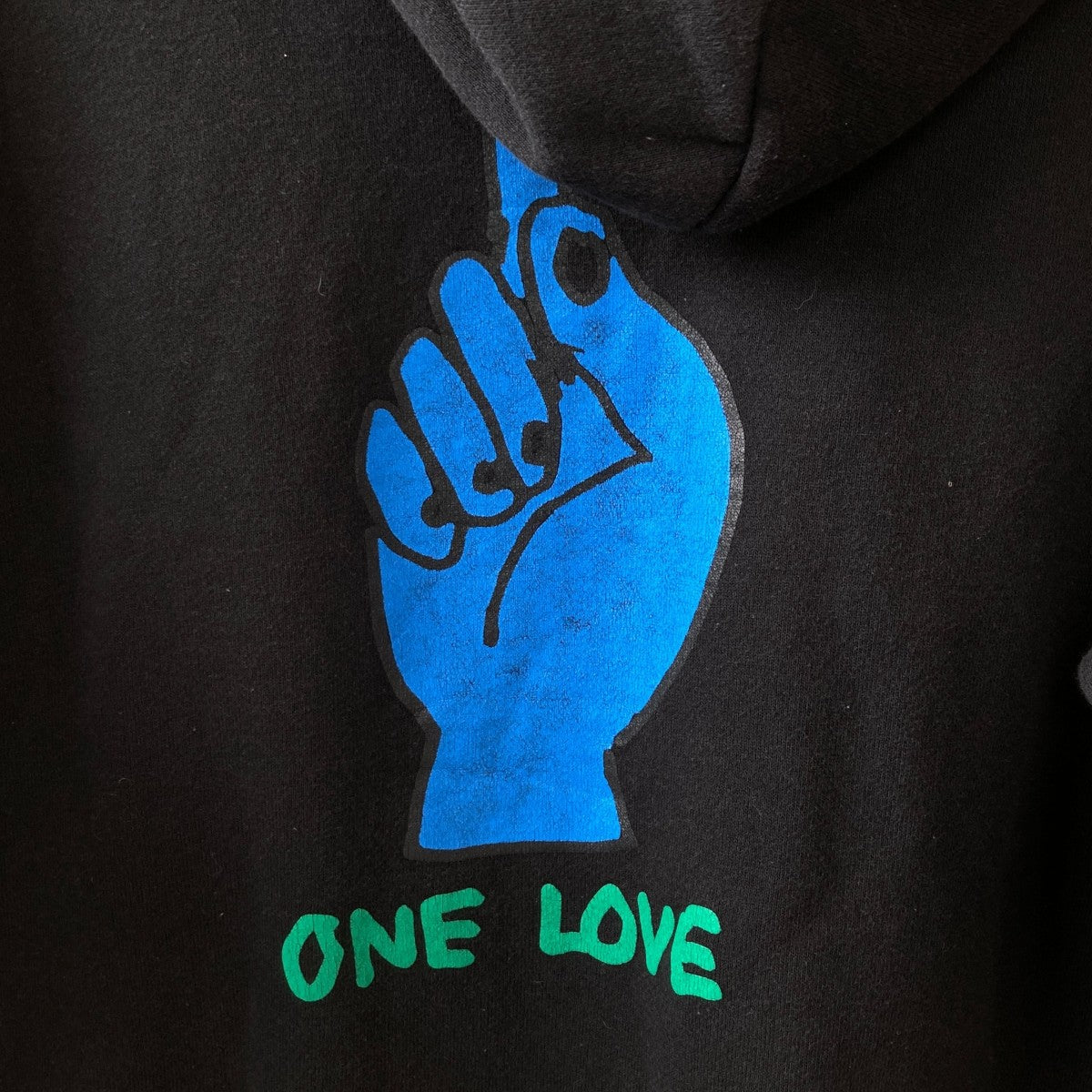 sacai Gonz ONE LOVE Hoodieプルオーバーパーカー24-0815S 古着・中古-5枚目のアイテム画像