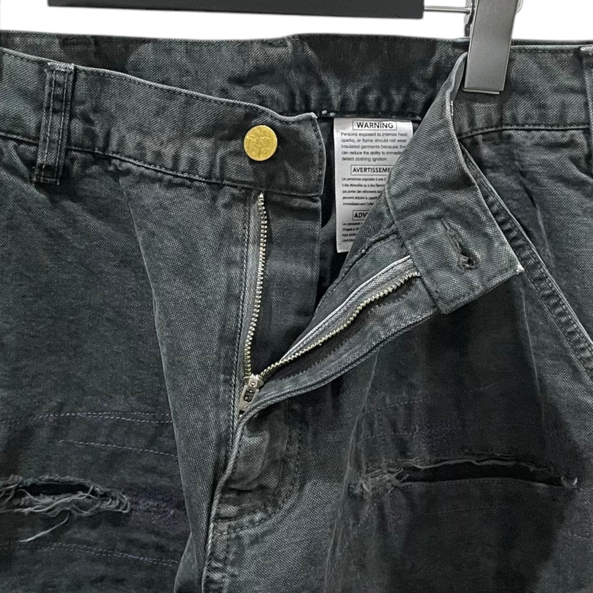 anachronorm×FIFTH 加工ペインターパンツ Ripped Double Knee