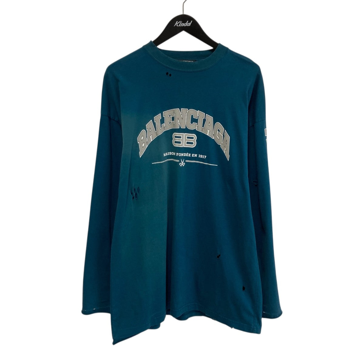 BALENCIAGA The Simpsons ユーズド加工ロングスリーブTシャツ681046 古着・中古-1枚目のアイテム画像