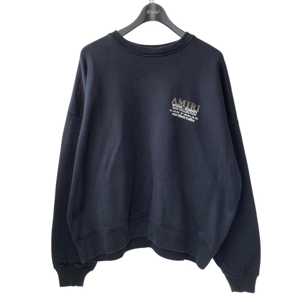 AMIRI 秋冬ランウェイショー XL トレーナー AMIRI(アミリ) 22SSblack coffeeスウェットトレーナー ブラック サイズ