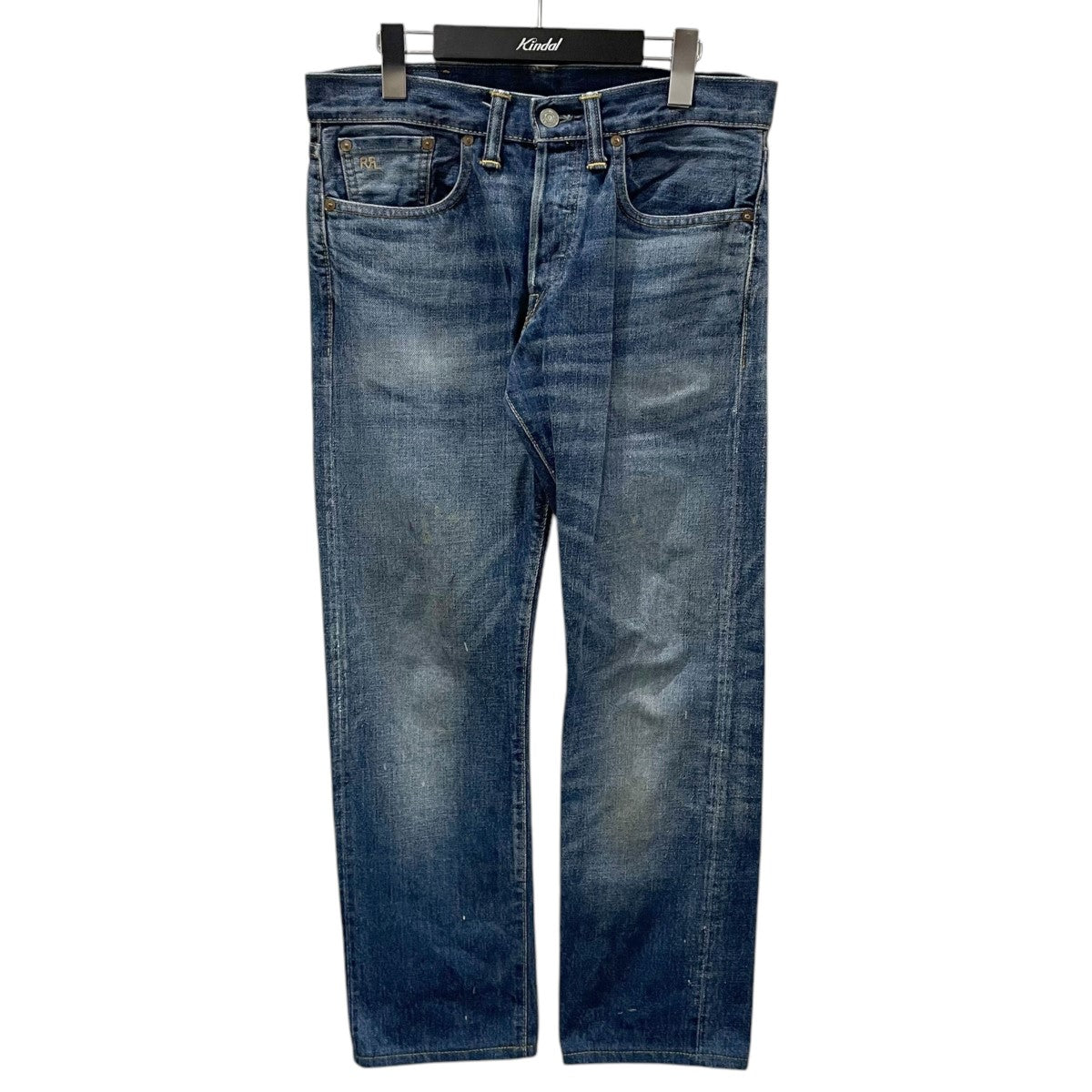 RRL(ダブルアールエル) 加工デニムパンツ SLIM FIT JAPAN WOVEN