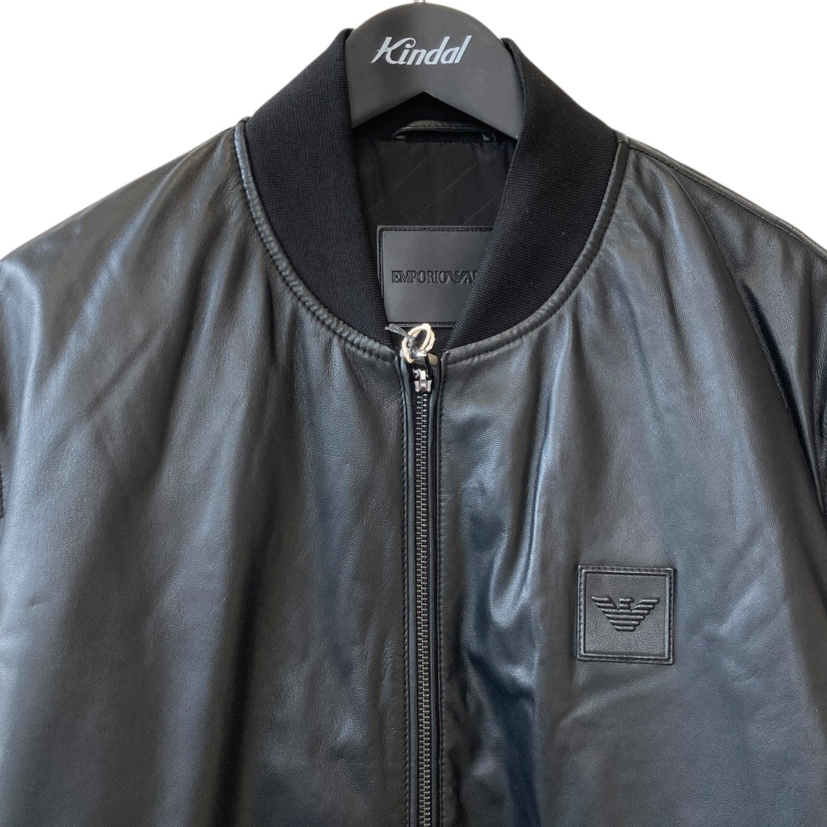 EMPORIO ARMANI(エンポリオアルマーニ) Leather bomber jacket