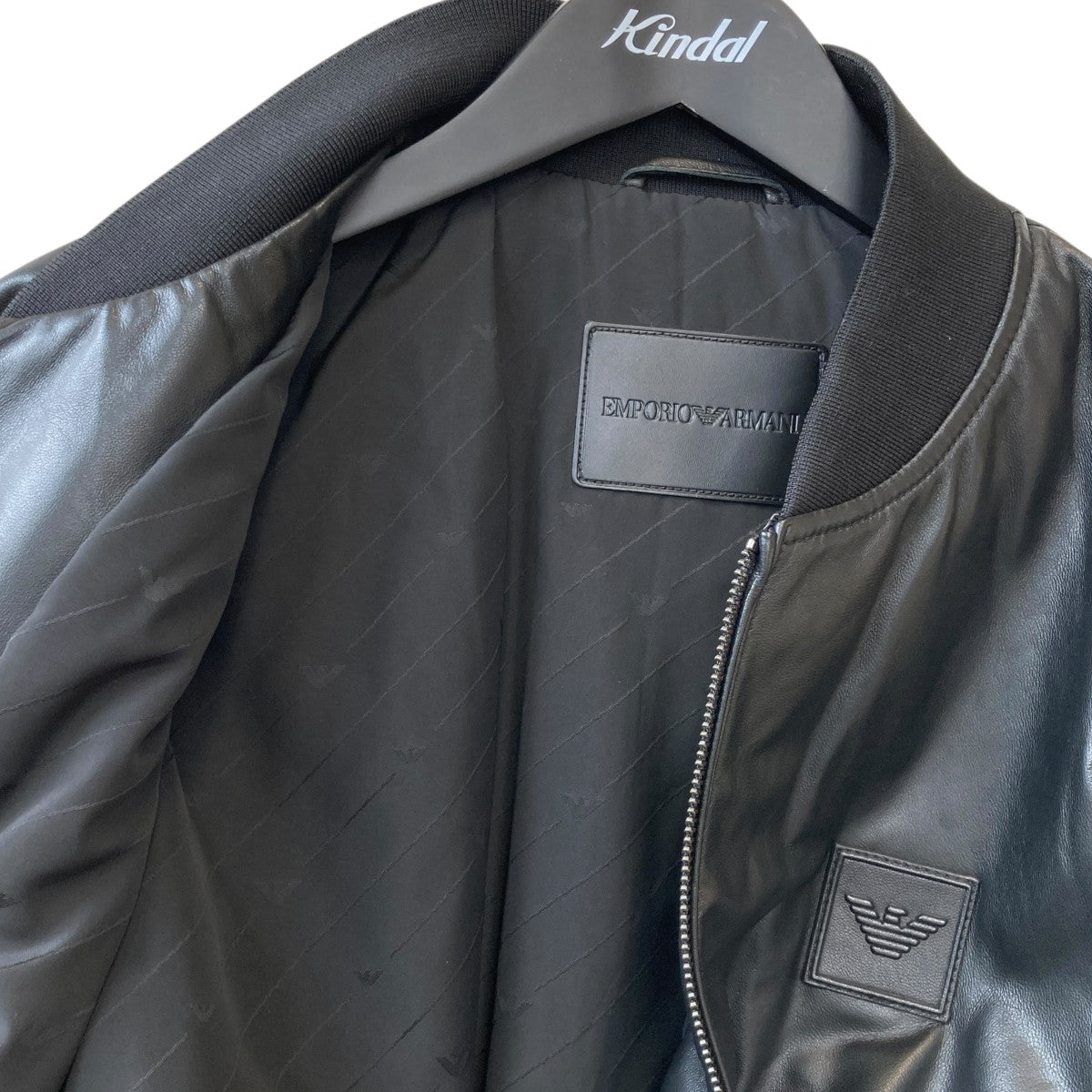 EMPORIO ARMANIオリーブグリーン レザージャケット EMPORIO ARMANI(エンポリオアルマーニ) レザージャケットT2G08P