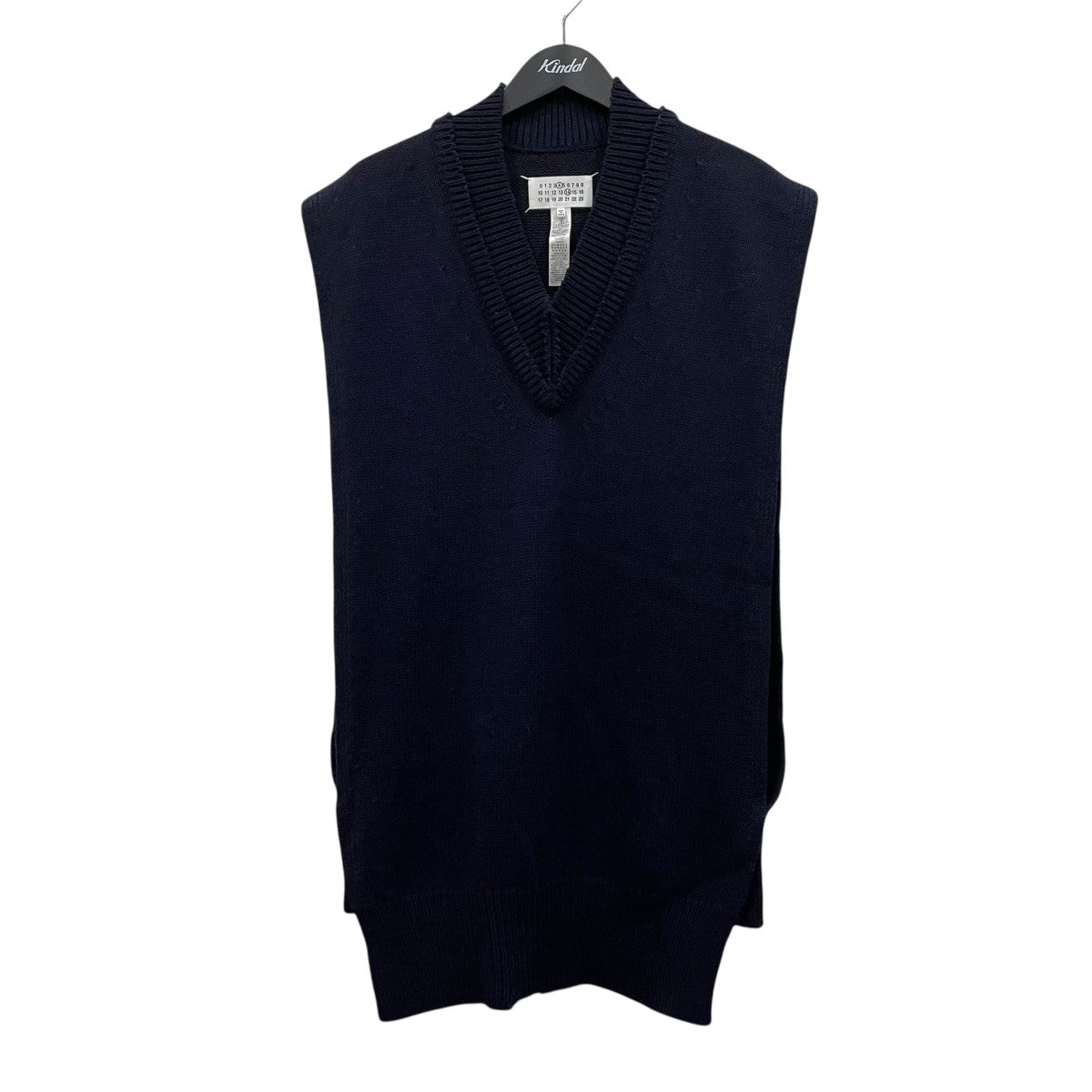 Maison Margiela ウールリネンタバード Vネックニットベスト SI1TH0001