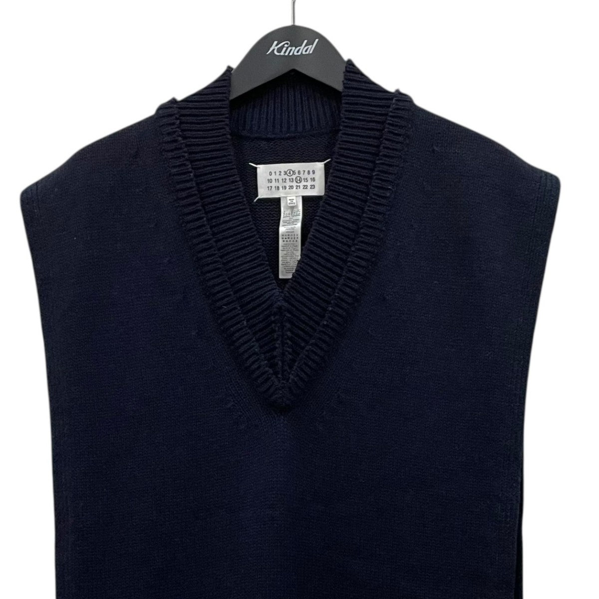 ウールリネンタバード Vネックニットベスト SI1TH0001