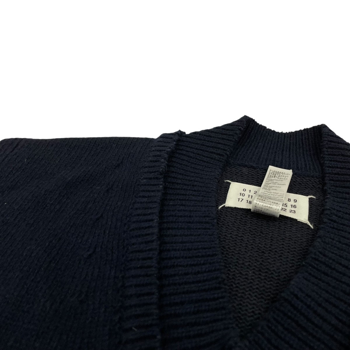 ウールリネンタバード Vネックニットベスト SI1TH0001