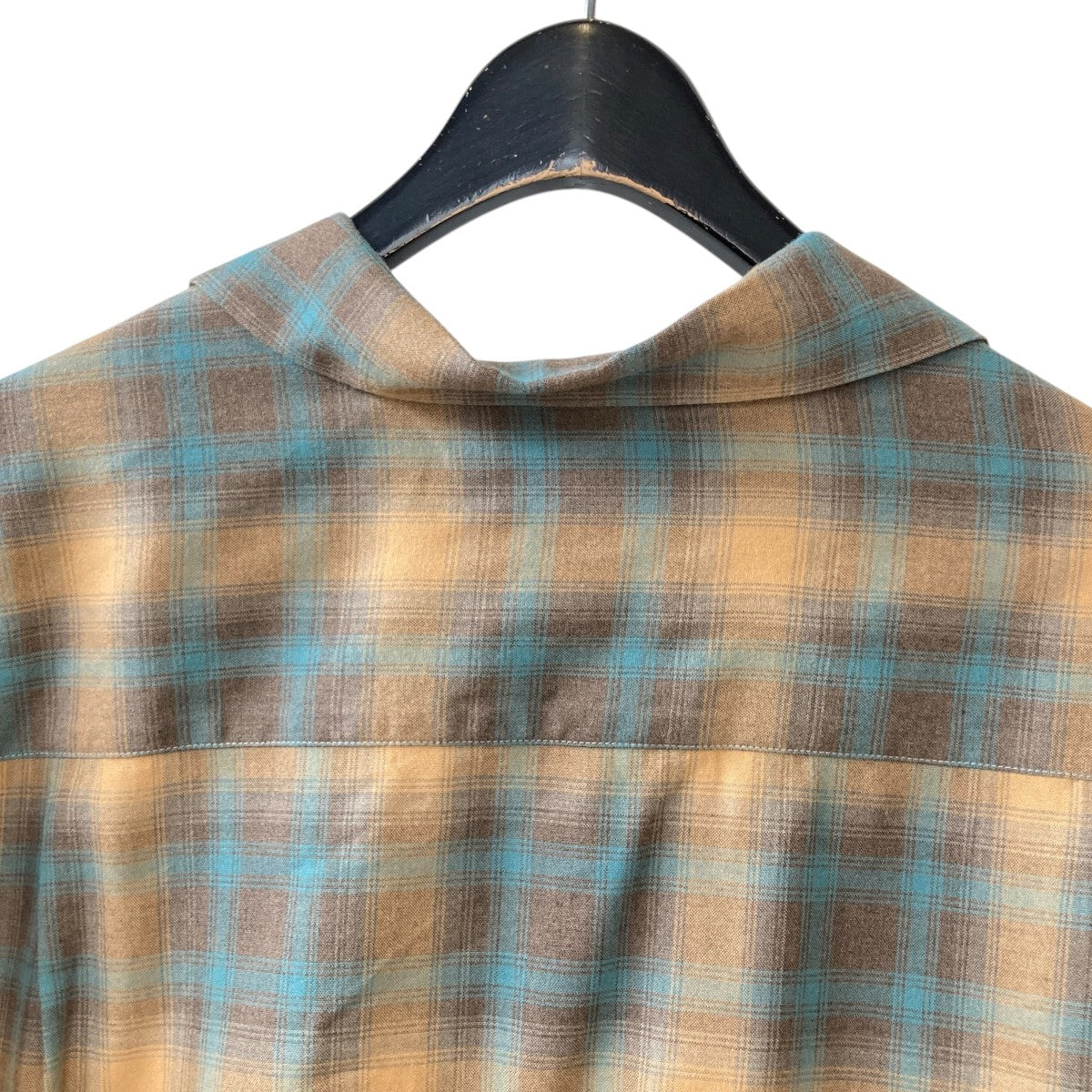 WACKO MARIA(ワコマリア) OMBRE CHECK OPEN COLLAR SHIRT L S WACKO MARIA(ワコマリア) OMBRE CHECK OPEN COLLAR SHIRT L S