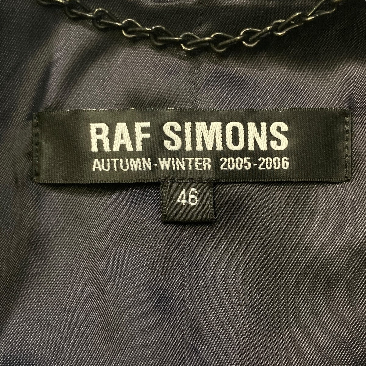 ラフシモンズ　テーラードジャケット　2005aw RAF SIMONS （ラフシモンズ）2005 AWテーラードジャケット