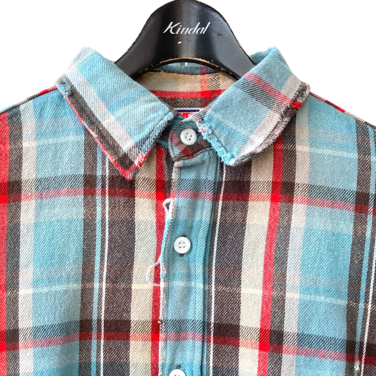SAINT MICHAEL(セントマイケル) 25SSFLANNEL SHIRTチェック長袖シャツ