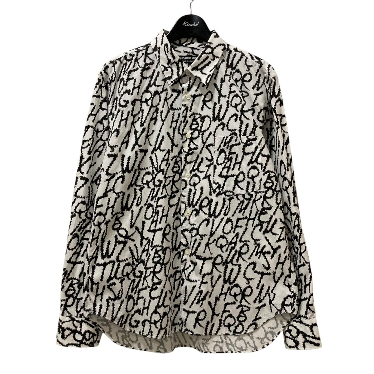 COMME des GARCONS HOMME DEUX 総柄 ロングスリーブシャツDN-B051 古着・中古-1枚目のアイテム画像