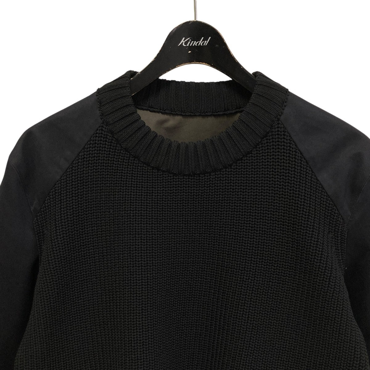 25SS sacai cotton chino mix pullover 黒2 25SS Cotton Chino Mix Pullover《Sacai》 定価 - メルカリ