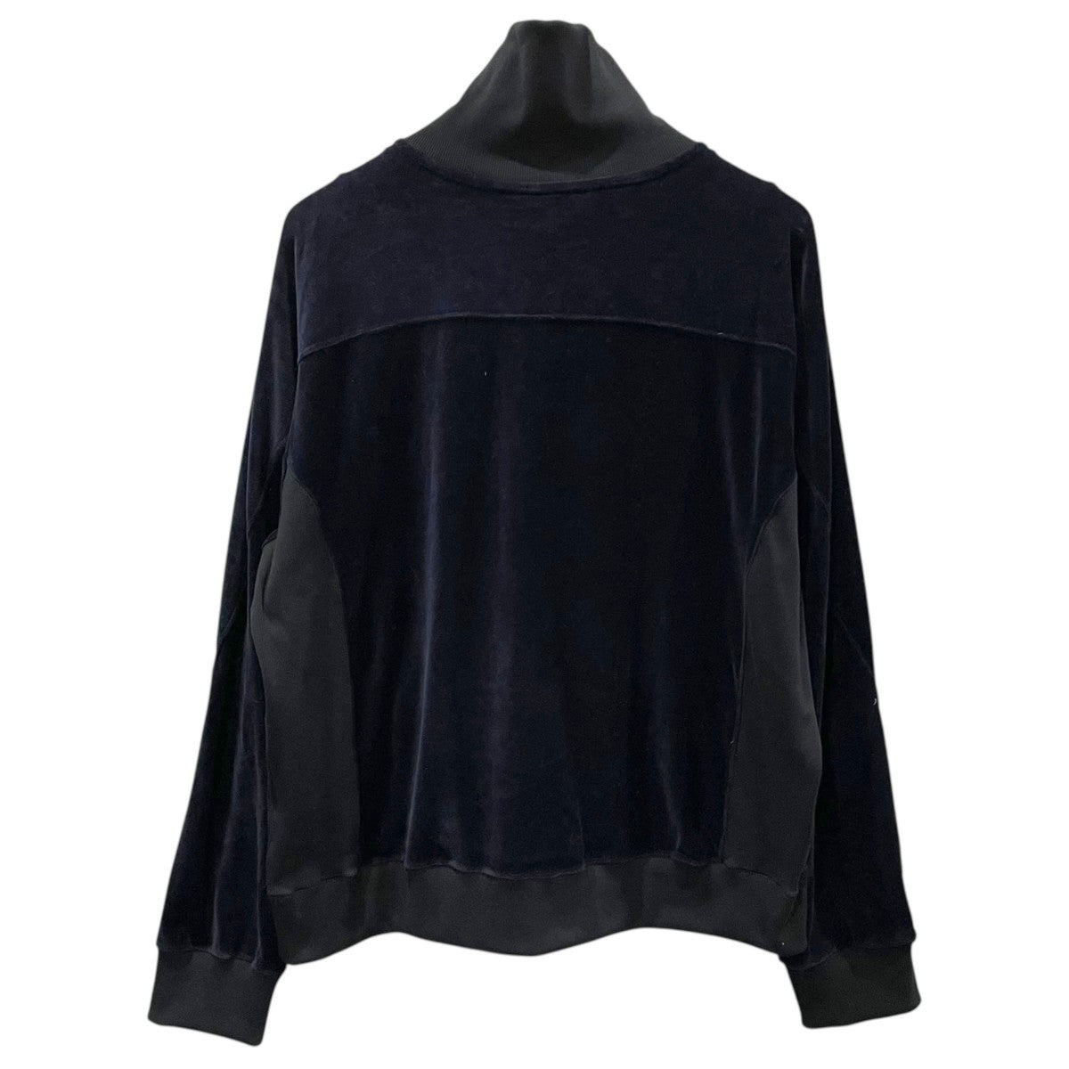 アンセルム 24aw ベロア スイッチング ジャケット トラック ジャケット ２ ANCELLM(アンセルム) 24AW ジップアップベロアジャケット VELOUR