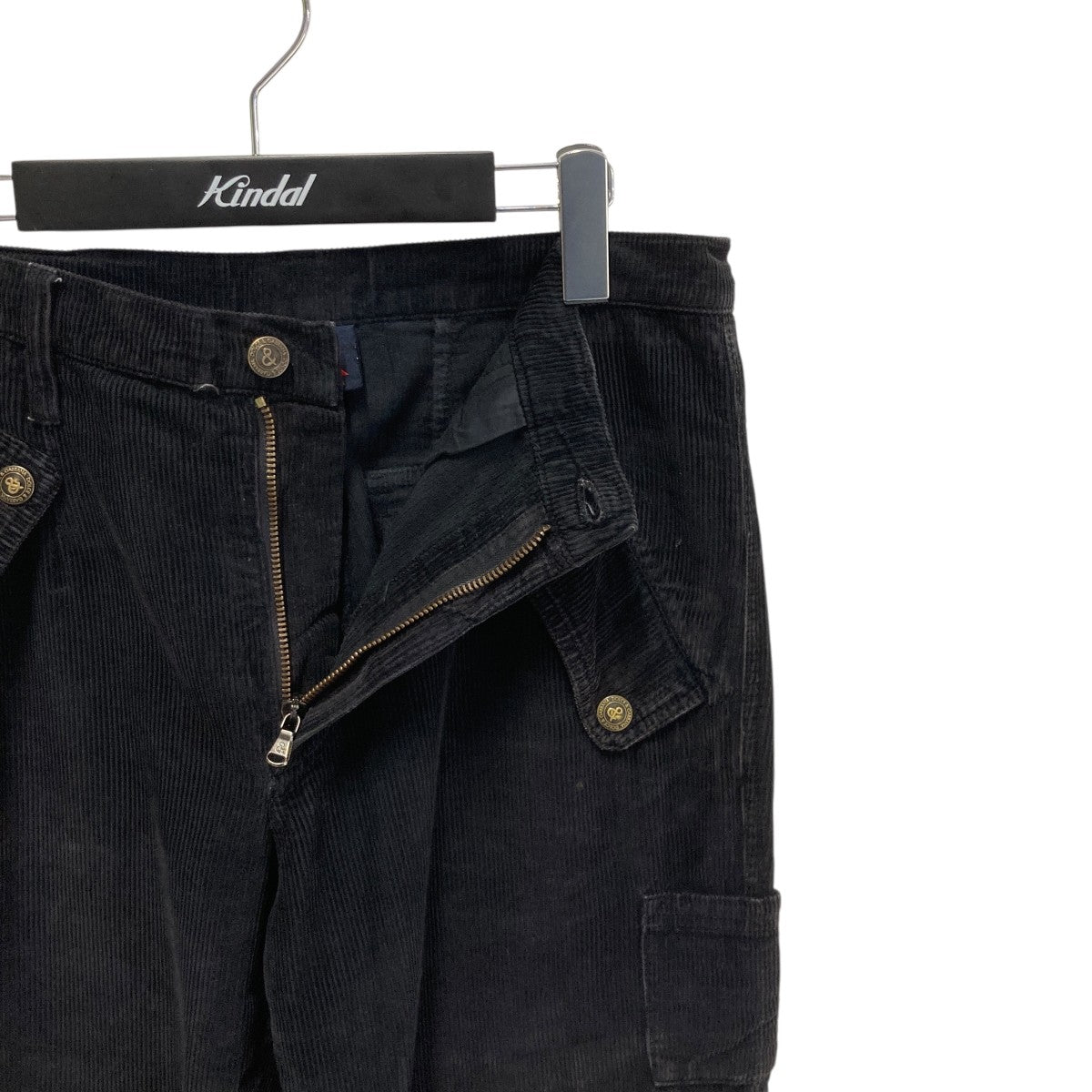 Dolce & Gabbana ブラック コーデュロイ カーゴパンツ DOLCE ＆ GABBANA(ドルチェアンドガッバーナ) コーデュロイカーゴ