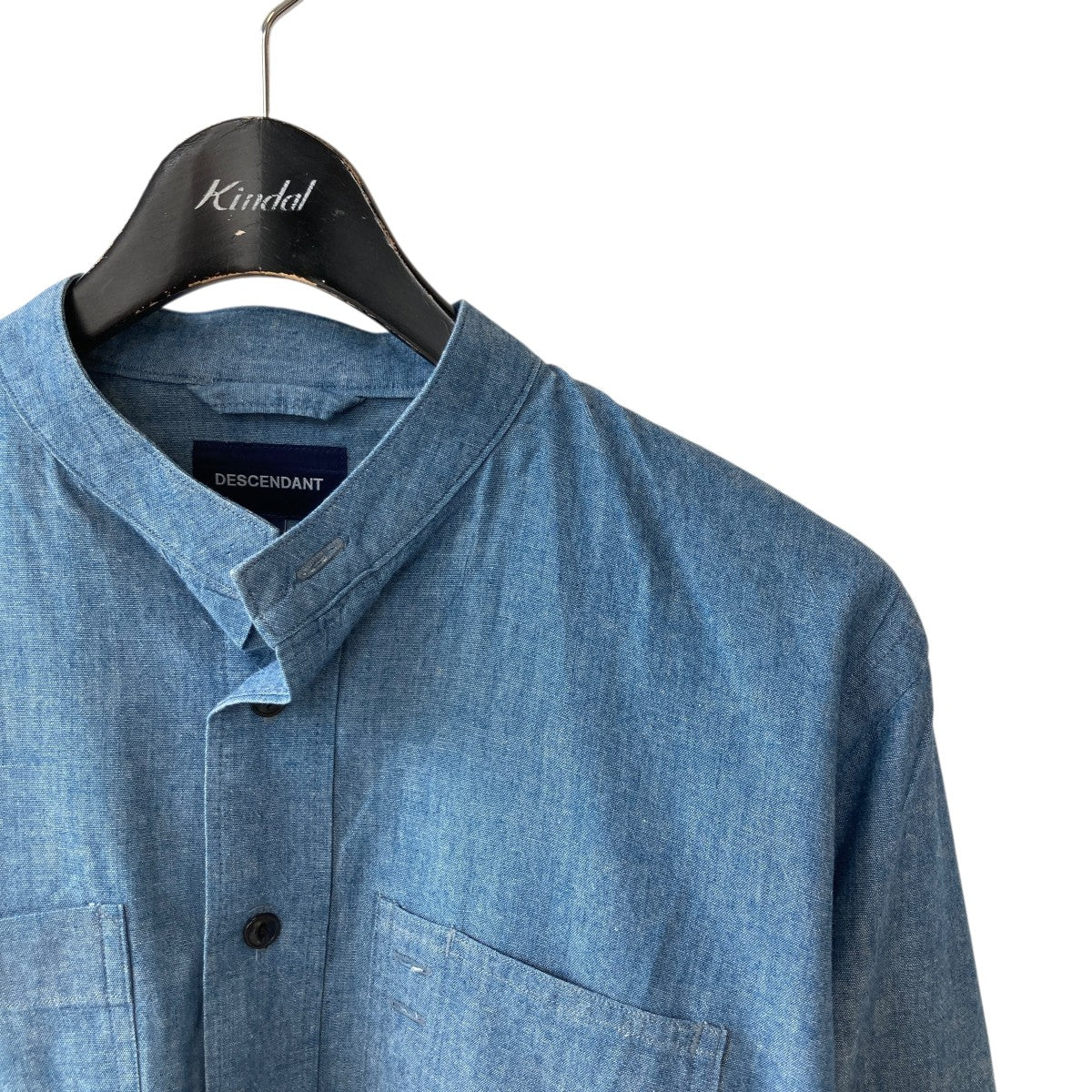 DESCENDANT(ディセンダント) normanシャンブレーシャツ ネイビー
