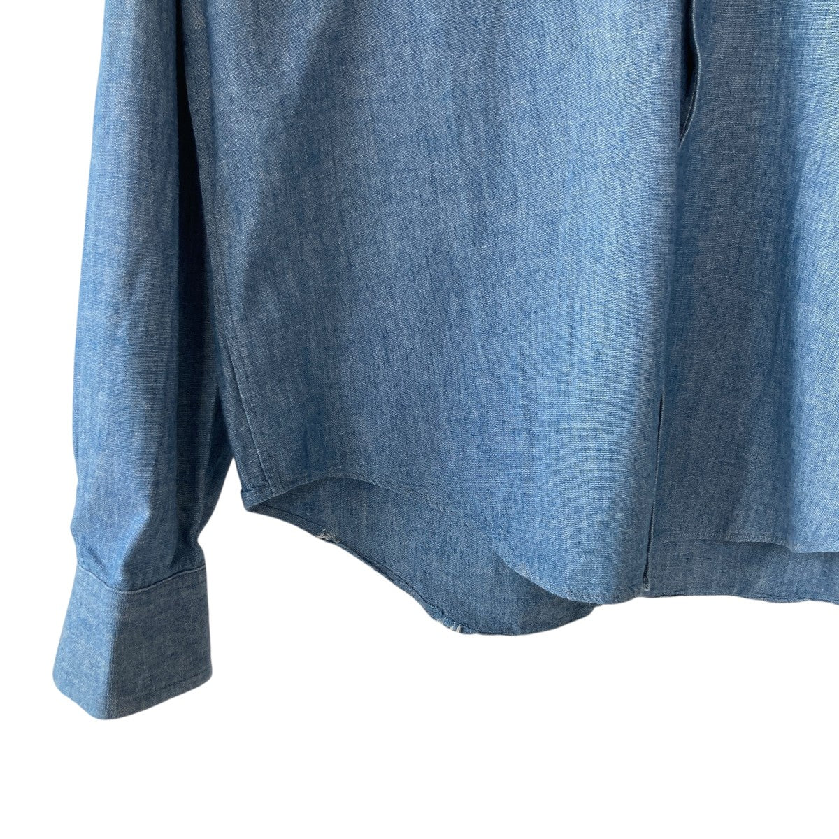 descendant シャンブレーシャツ サイズ2 DESCENDANT(ディセンダント) normanシャンブレーシャツ ネイビー