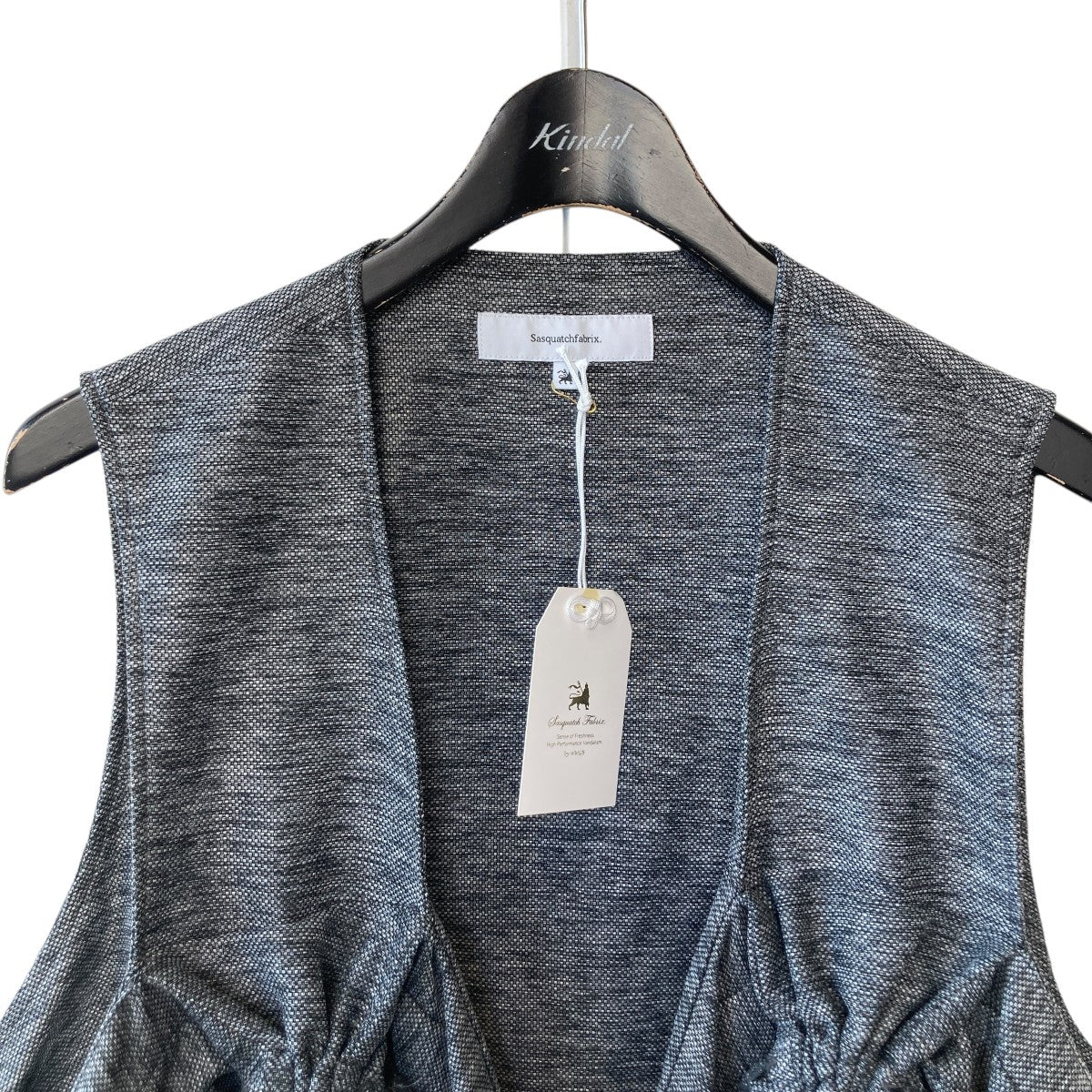 Sasquatchfabrix. / DRAWSTRING PK VEST/ベスト/L/ポリエステル/無地/23SS-GOA-005 SASQUATCHfabrix．(サスクワァッチファブリックス．) DRAWSTRING PK