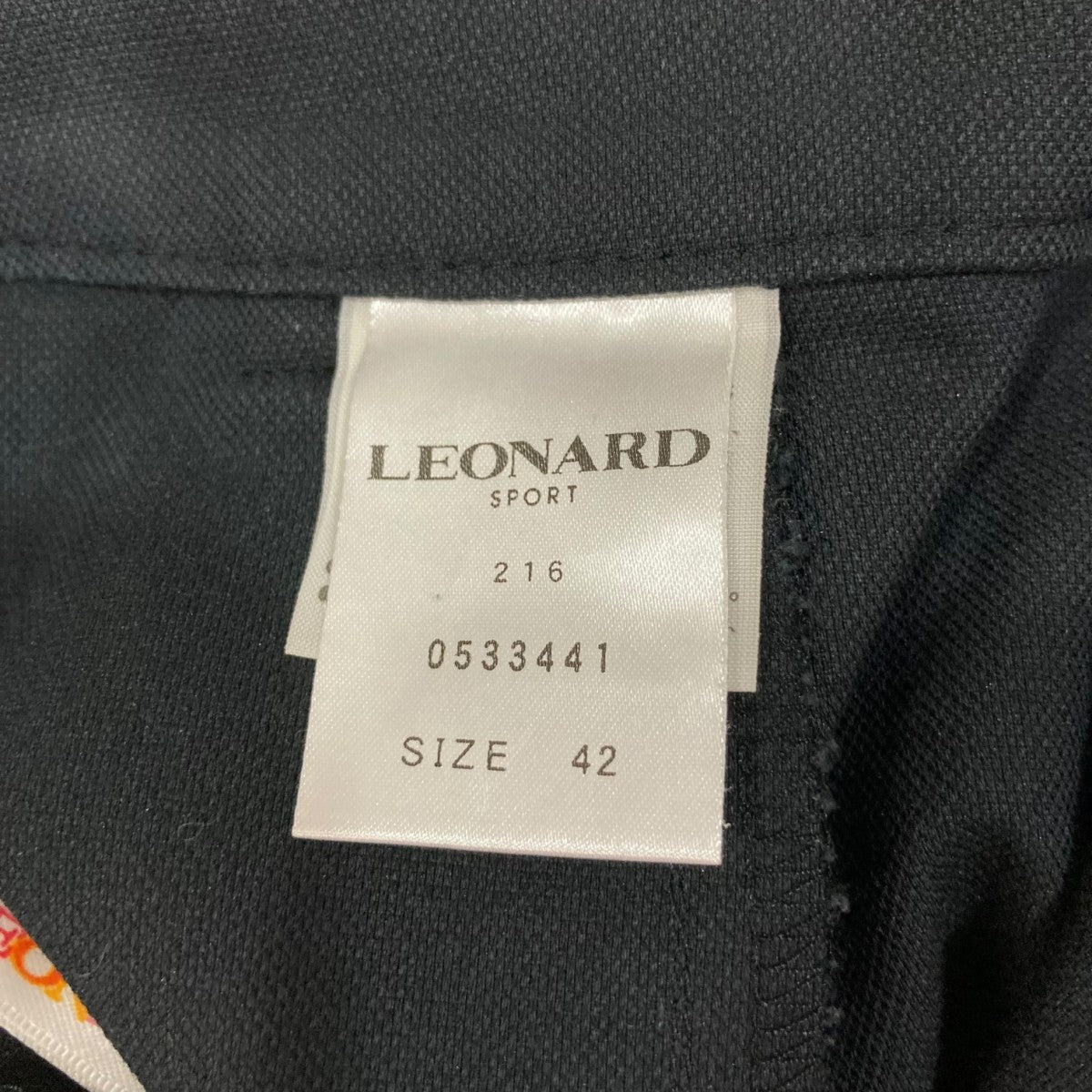 LEONARD SPORT パンツ LEONARD SPORT(レオナール スポーツ) カーゴパンツ ブラック