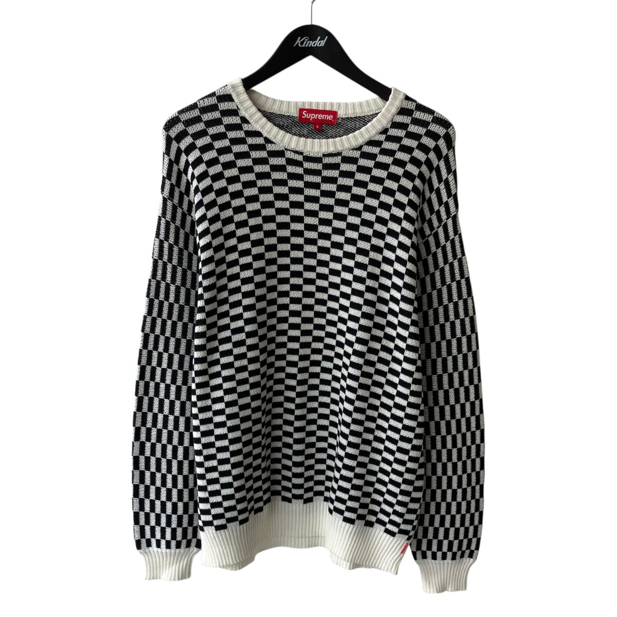 Back Logo Sweater Checkerboardニット