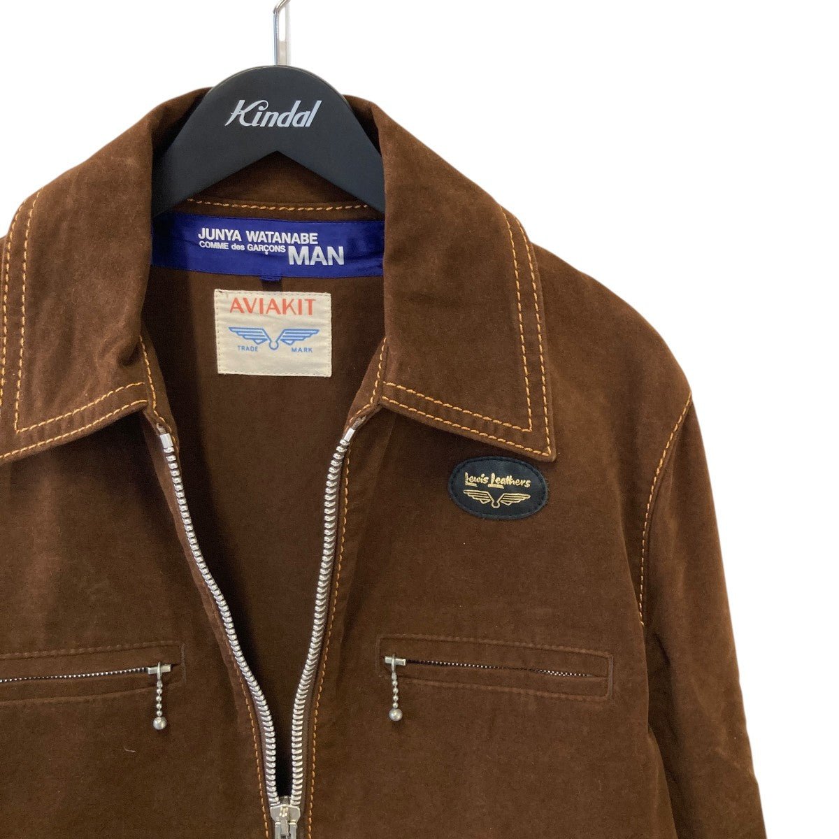 junya watanabe×ルイスレザー　ライダースジャケット 中古・古着通販】JUNYA WATANABE MAN (ジュンヤワタナベマン