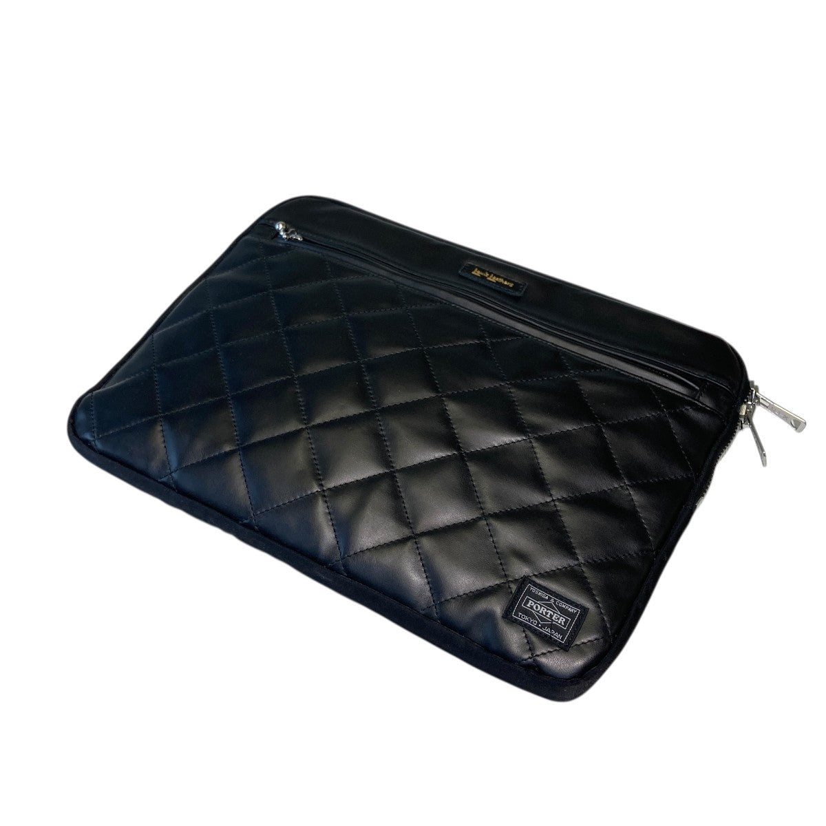 PORTER×Lewis Leathers LAPTOP CASEクラッチバッグ ブラック