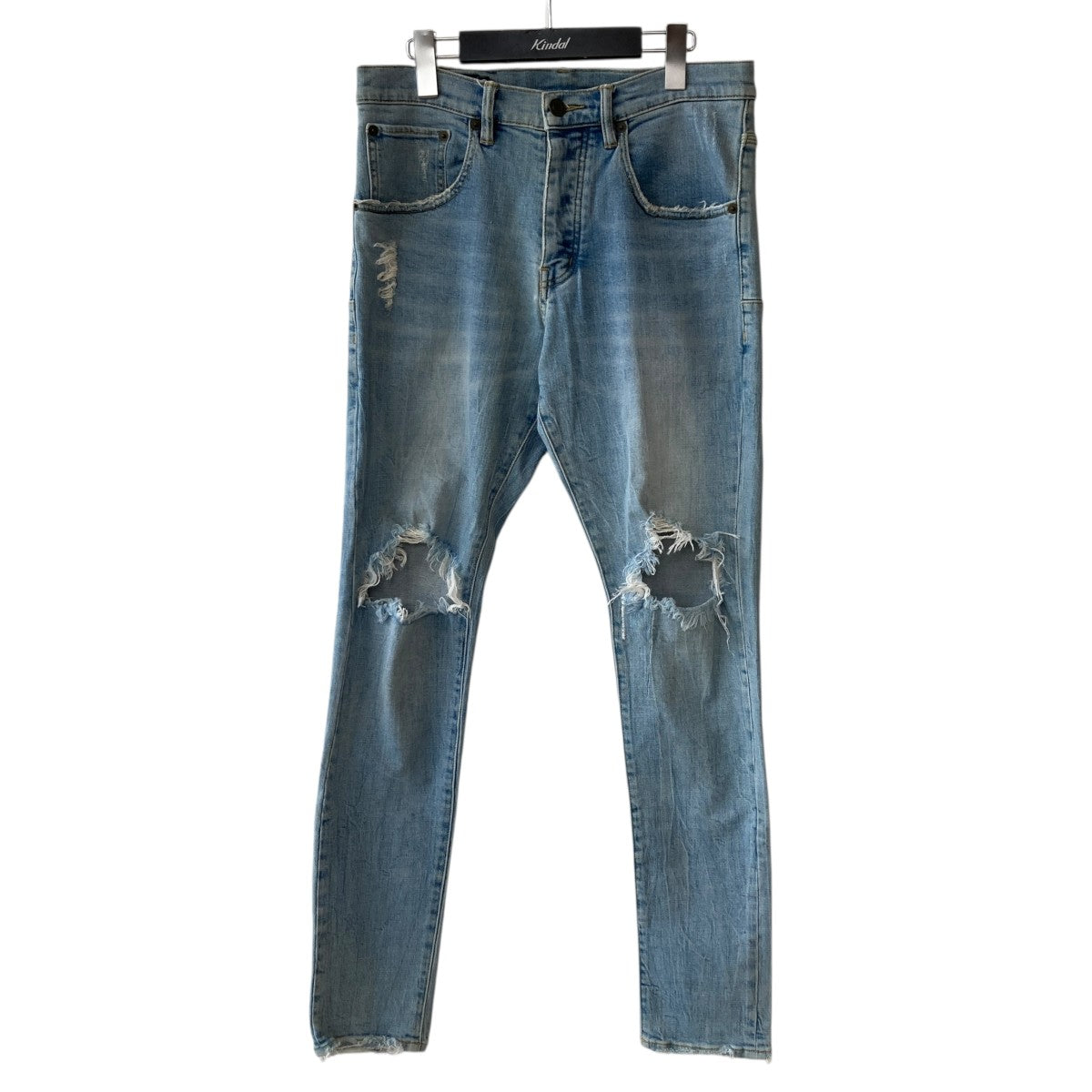 PURPLE BRAND クラッシュデニムパンツ 古着・中古-1枚目のアイテム画像