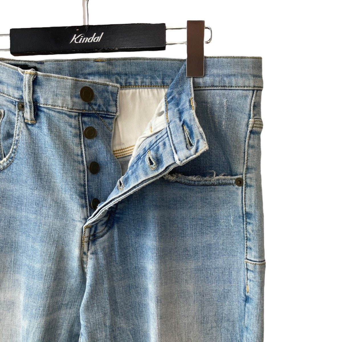 PURPLE BRAND クラッシュデニムパンツ 古着・中古-3枚目のアイテム画像