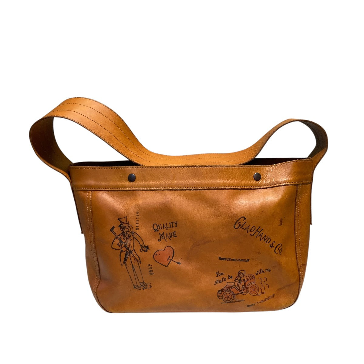 ファッション 通販 GLAD HAND×VASCO BAGショルダーバッグ PAPER NEWS LEATHER バッグ