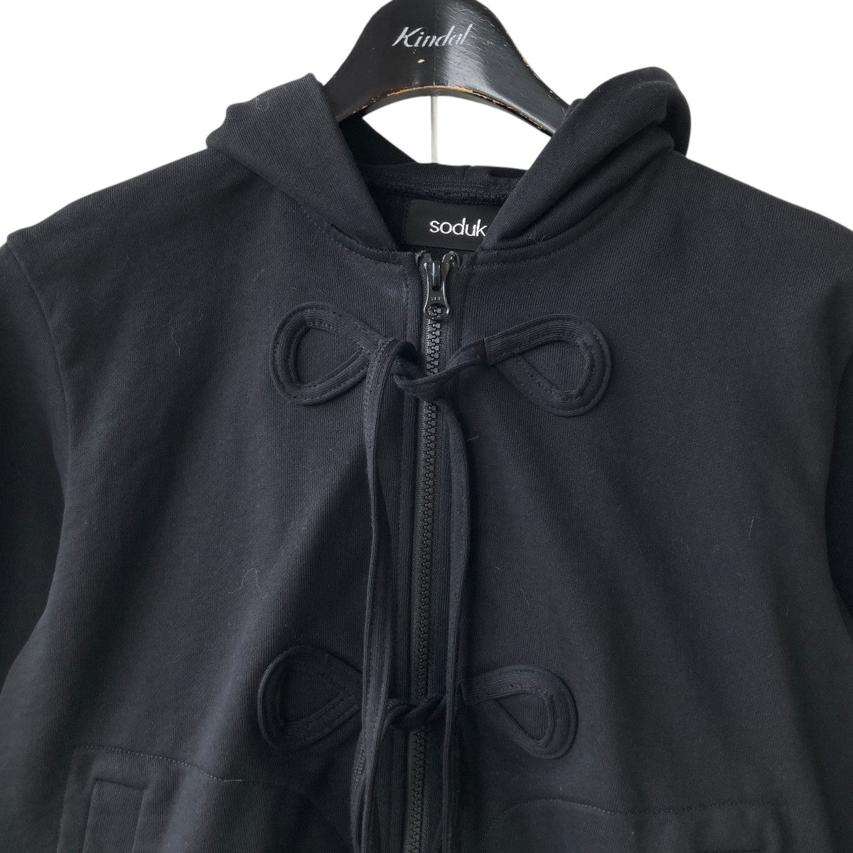 soduk(スドーク) 25SS ribbon zip hoodie ジップパーカー