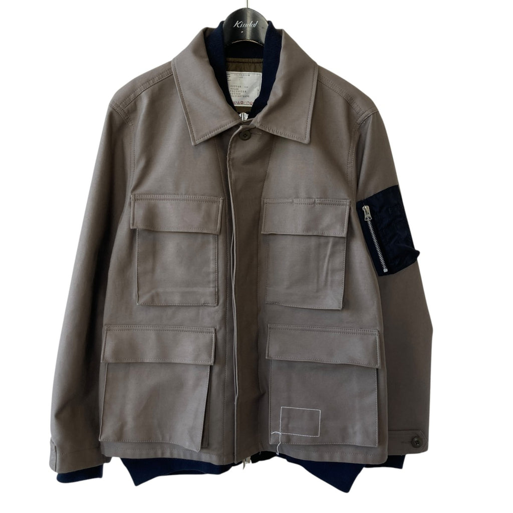 sacai×WTAPS Cotton Back Satin Jacketジャケット25-03694M 25-03694M  