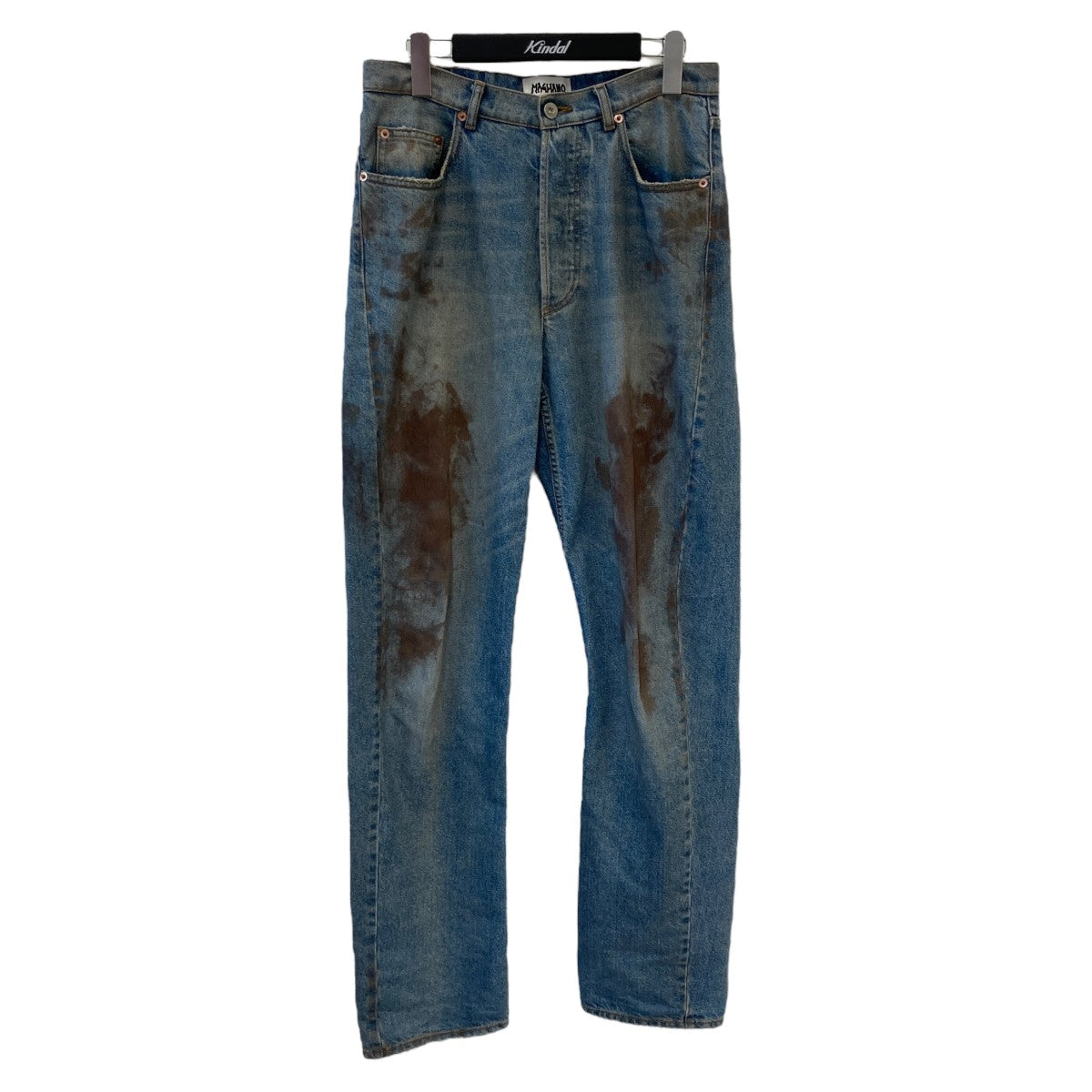 MAGLIANO マリアーノ 21SS リネンワイドスラックスパンツ sizeM MAGLIANO(マリアーノ) ダメージ加工スラックス MAXM PA03FA12