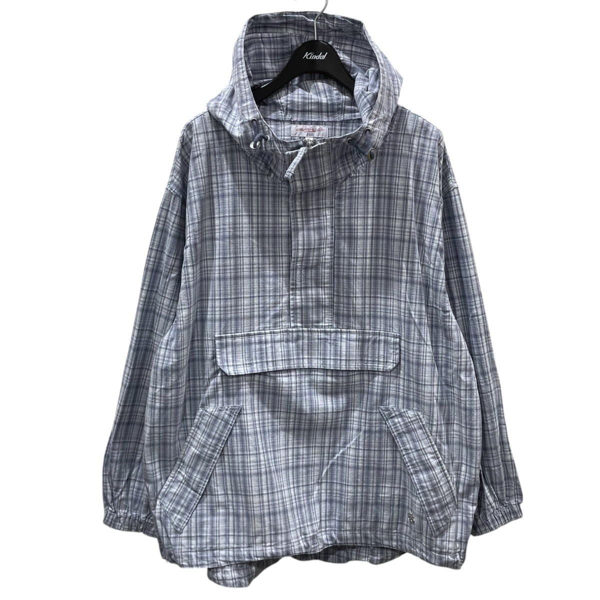 チェック柄プルオーバーフーデッドシャツ PLAID PULLOVER プレイドプルオーバー