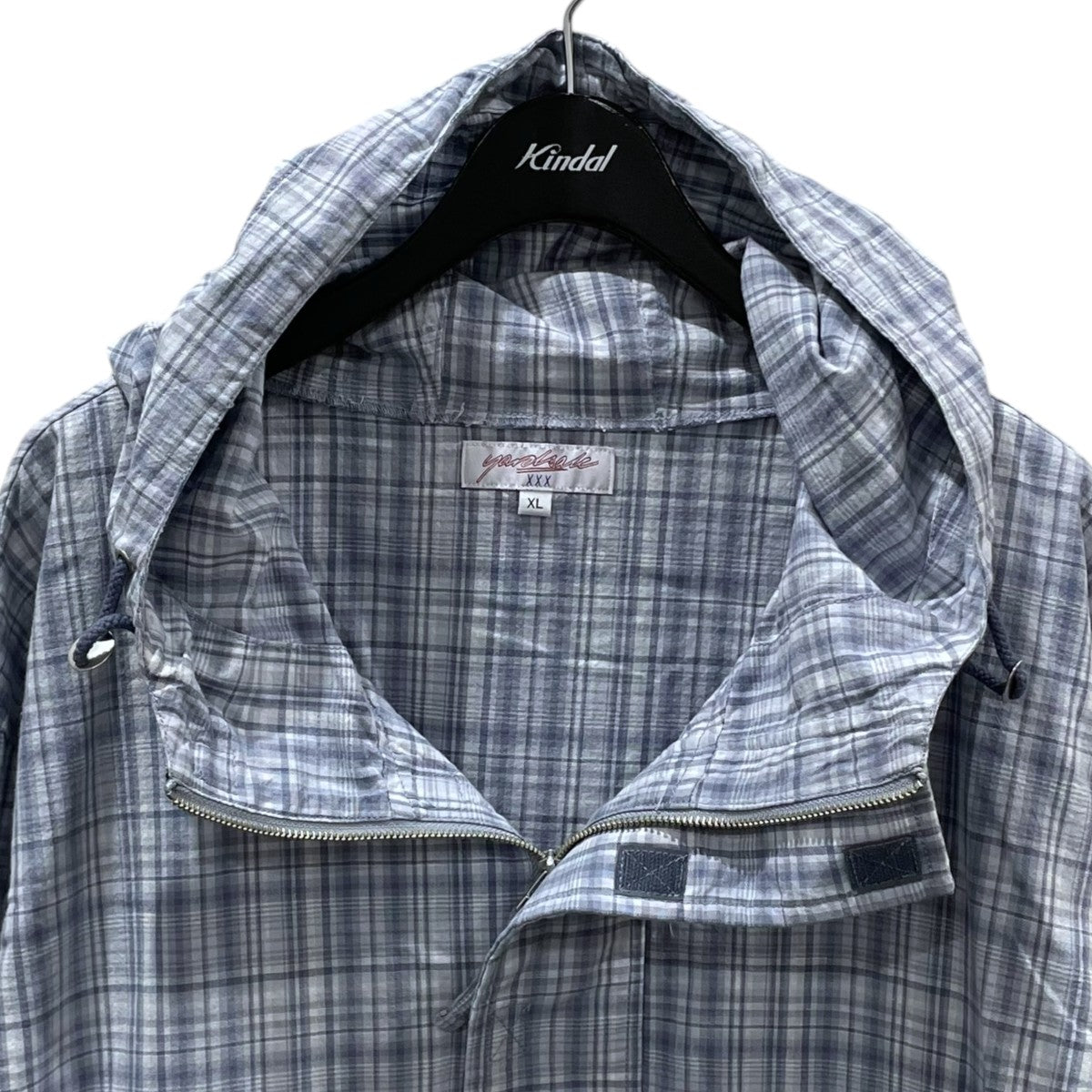 チェック柄プルオーバーフーデッドシャツ PLAID PULLOVER プレイドプルオーバー