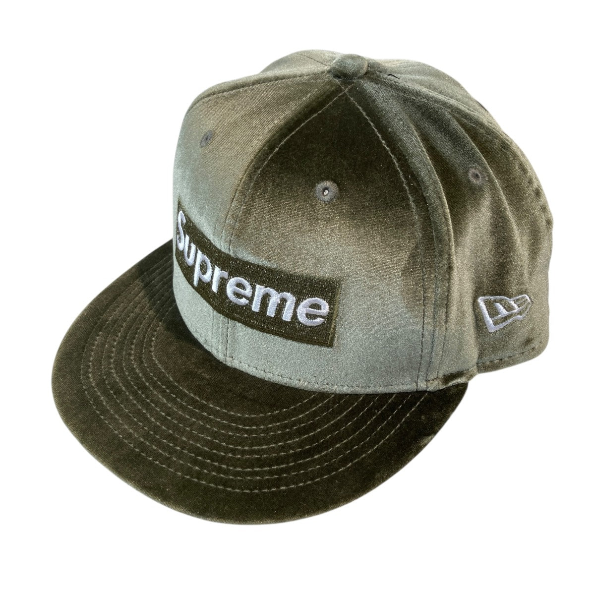Supreme(シュプリーム) 22AWベロアキャップ オリーブ サイズ 7 5