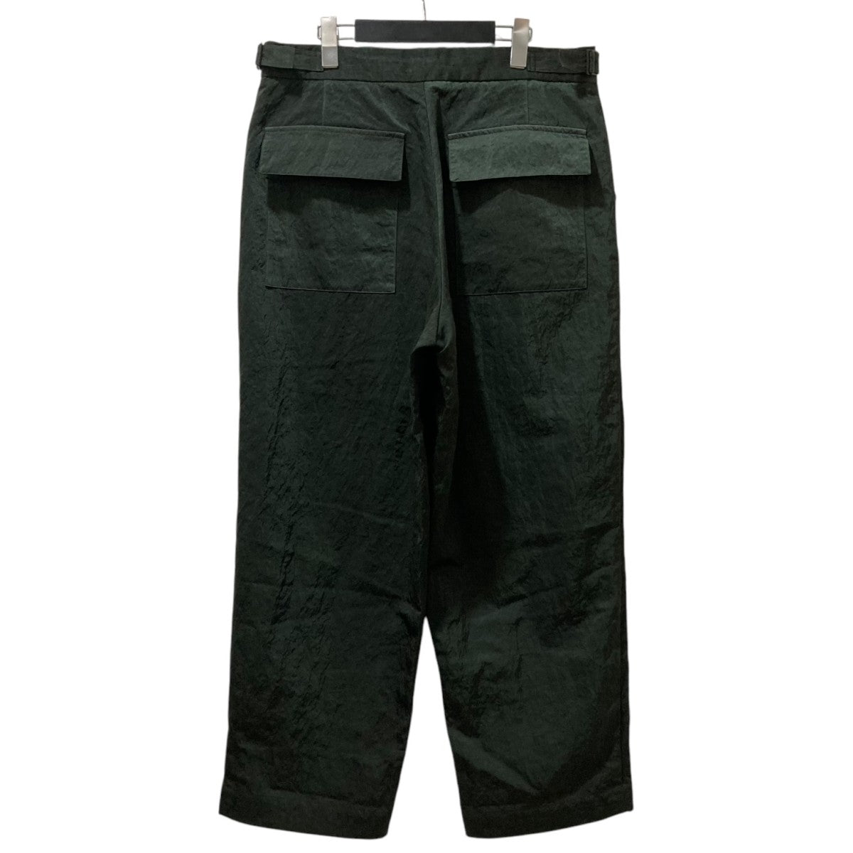 ATON(エイトン) shrink nylon oversized baker pantsナイロン