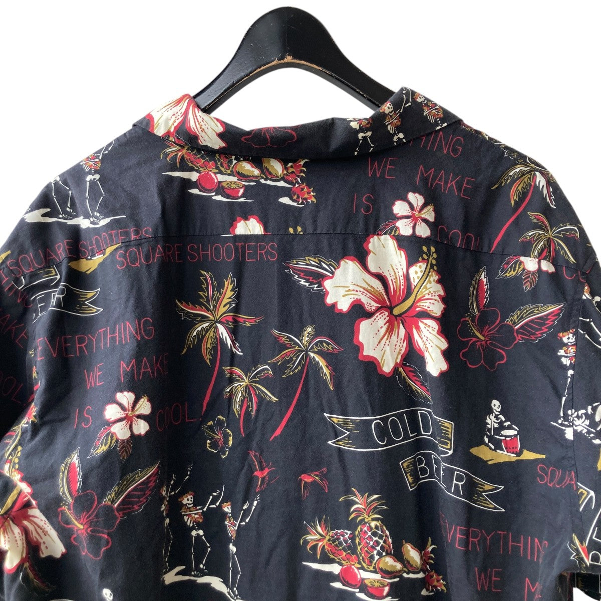 ショット　schott アロハシャツ　ブラック Schott/ショット】 ブルドッグ柄 ハワイアンシャツ /3125067