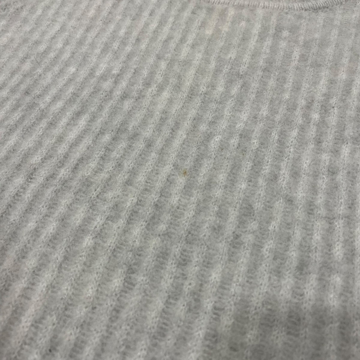 Lofty Brushed Ribbed Pointelle-knit Sweater InフレアニットセーターF211-7363lal