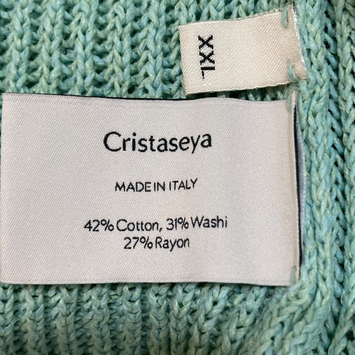 Cristaseya for nomad washi paperローゲージニット12A-MI 古着・中古-7枚目のアイテム画像