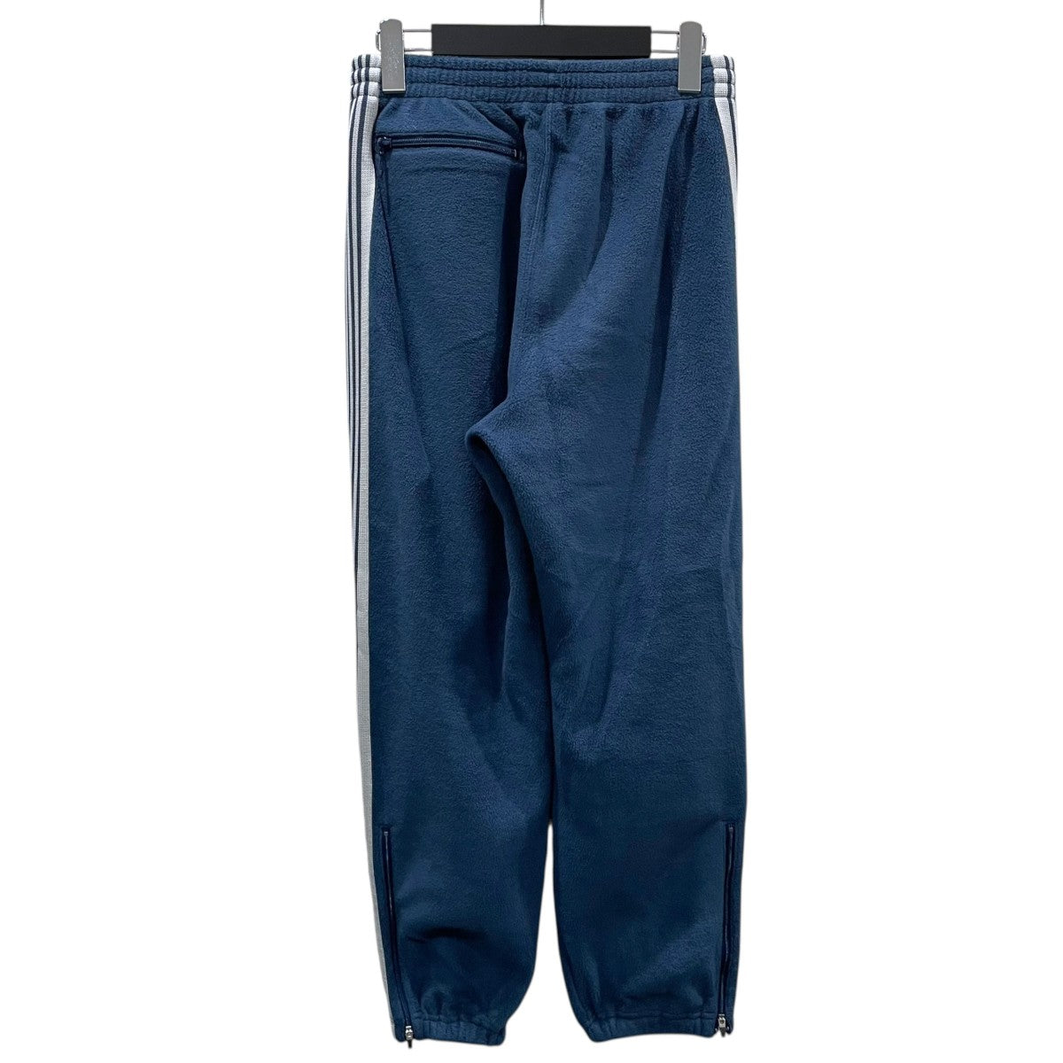 keboz Needles トラックパンツ ストレート ブラウン ブルー ケボズ Needles×KEBOZ 裾ジップフリースイージーパンツ Fleece Track Pants