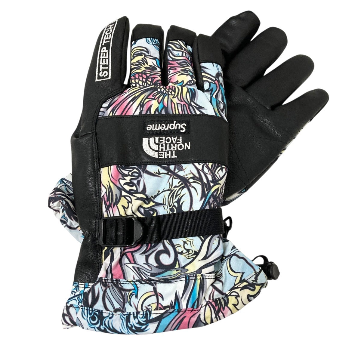 Supreme×THE NORTH FACE TNF STEEP TECH GLOVES総柄グローブNN62222I 古着・中古-1枚目のアイテム画像